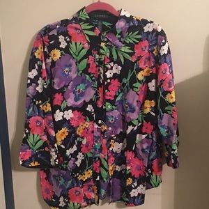 Ralph Lauren flower print blouse